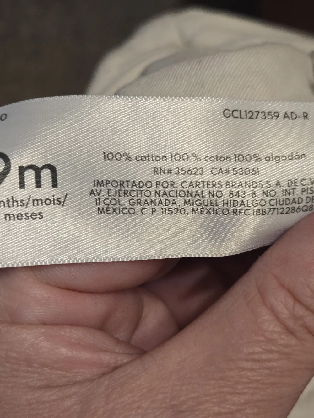 Carters soft cream